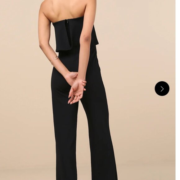 Lulu's Classic Black Jumpsuit - Picture 2 of 10